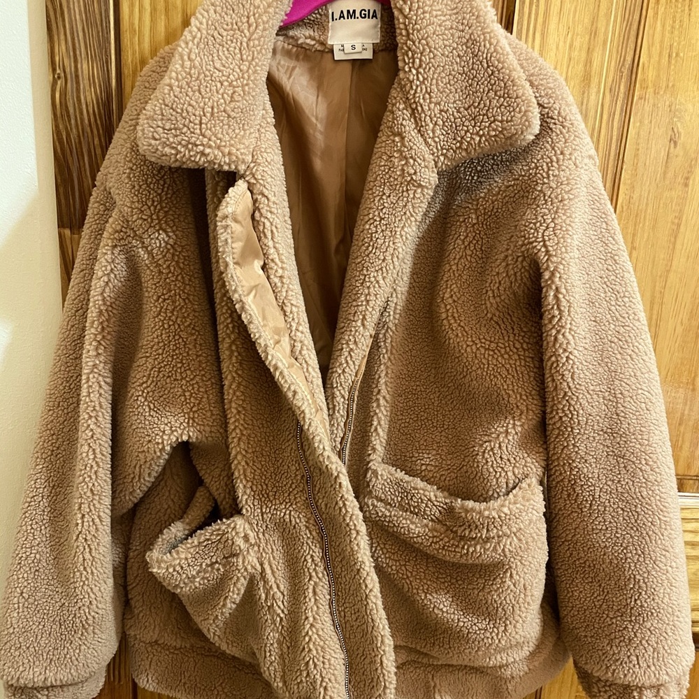 I AM GIA - teddy coat size small. Worn twice